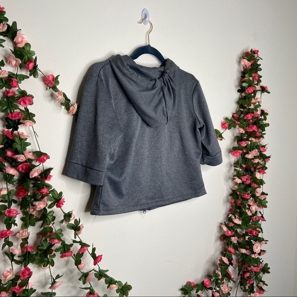 Renee Lauren Gray Zip Up Hoodie Womens a Medium - Picture 5 of 5